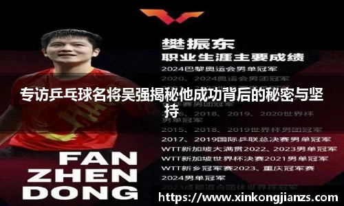 专访乒乓球名将吴强揭秘他成功背后的秘密与坚持